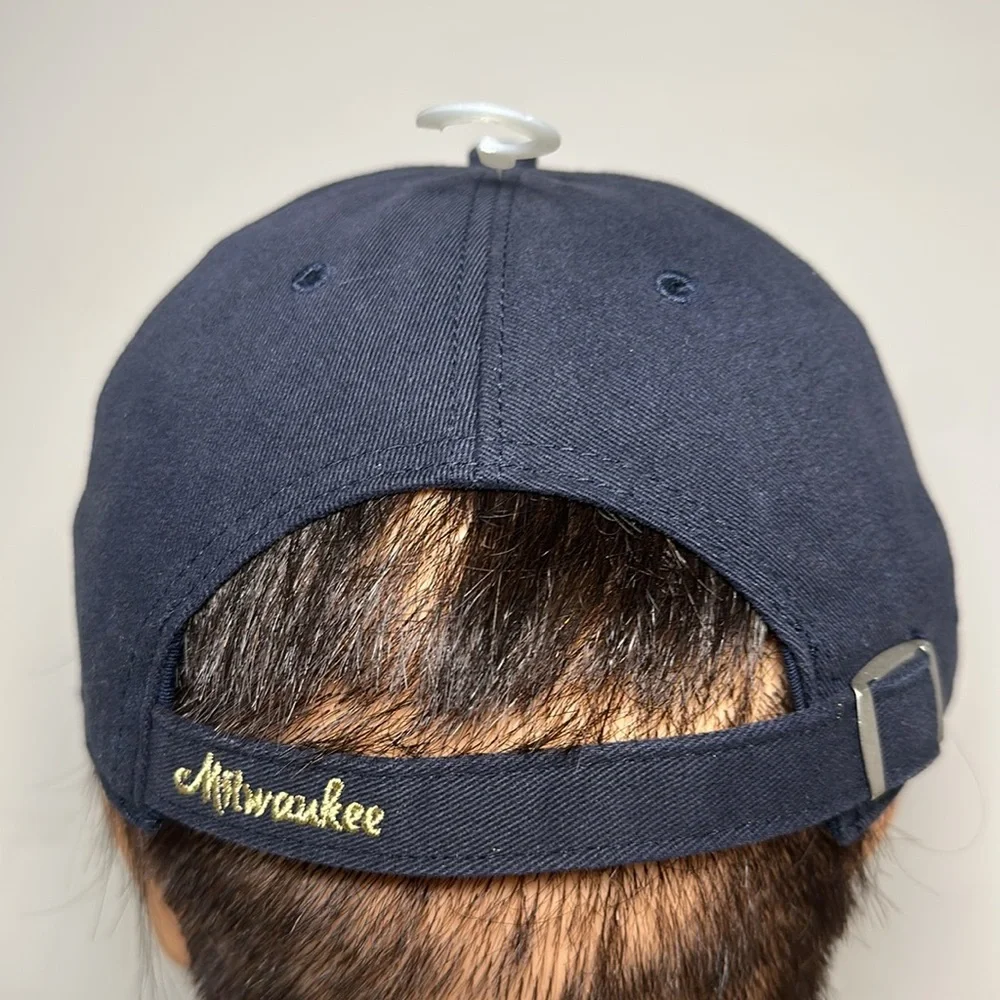 47 Brand Milwaukee Brewers sparkle Navy Cap with Gold Details